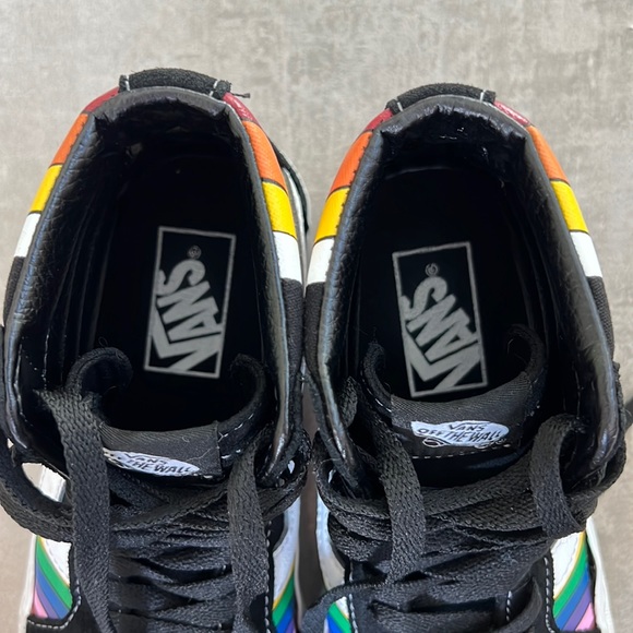 Vans Sk8-Hi Refract Pack Black White Multicolor Rainbow - Picture 9 of 11